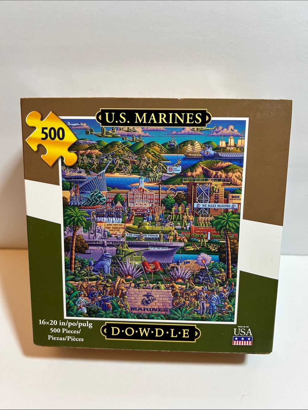 U.S. Marines 500-Piece Jigsaw Puzzle - COMPLETE